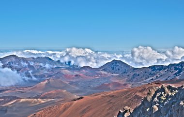 Hawaii Haleakala volkan ve krater maui Adası