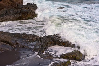 volkanik sahil maui hawaii Adası