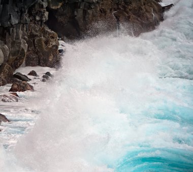 hawaii Adaları Maui kıyı şeridi lava rocks