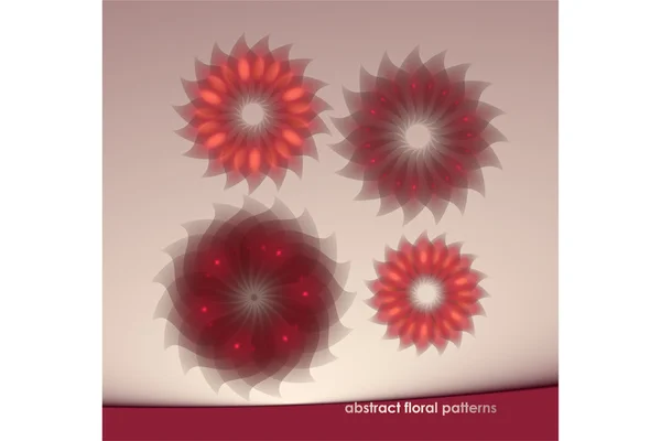 Modèles floraux abstraits — Image vectorielle