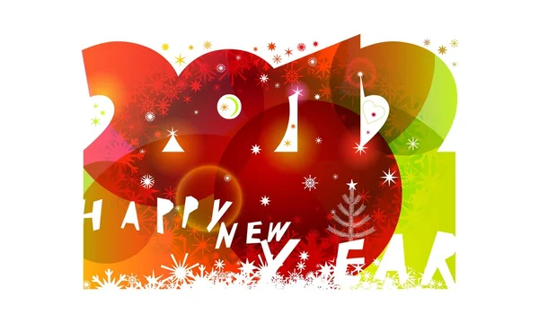 Yeni yıl poster 2012 — Stok Vektör