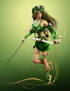 Elven Hunter clipart