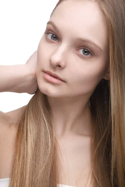 Ragazza con i capelli lunghi — Foto Stock