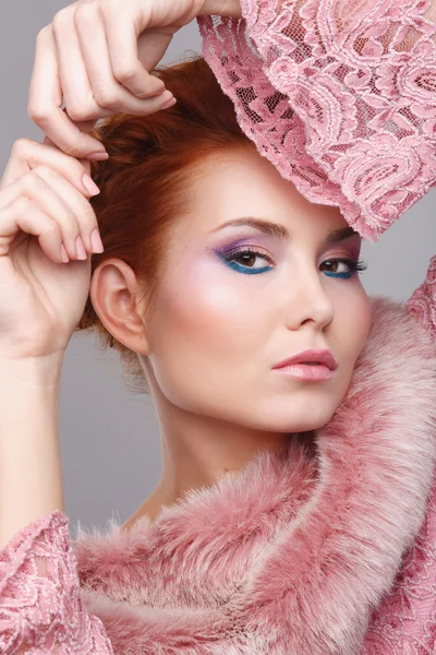 Schoonheid shot van vrouw met make-up — Stockfoto