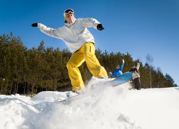 Oung snowboarder — Foto de Stock