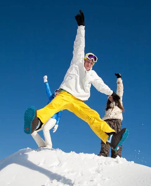 Jonge snowboarder — Stockfoto