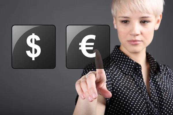 Rohstoffhandel - Devisenhandel Dollar Euro-Konzept — Stockfoto
