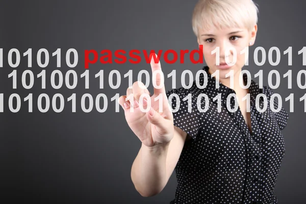Lösenordsskydd - technolody säkerhetskoncept — Stockfoto