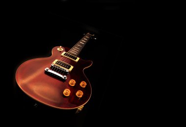 Electric guitar isolated clipart