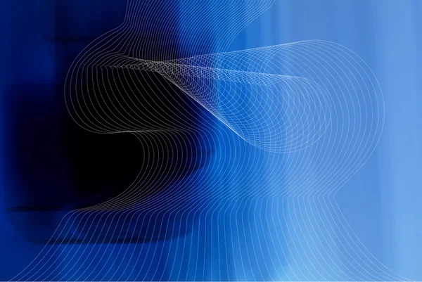 Abstrakte Wellen blauer geschäftlicher Hintergrund — Stockfoto