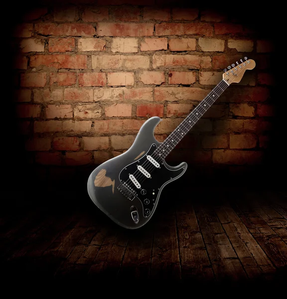 Elektromos gitár a szobában — Stock Fotó