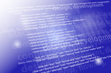  Source Code technology background clipart