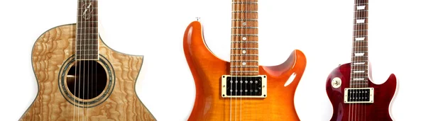 Elektrische gitaren geïsoleerd — Stockfoto