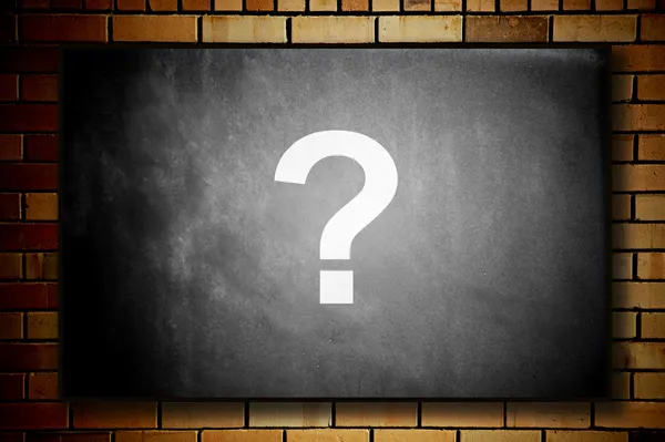Blackboard with question mark — Stock Photo, Image