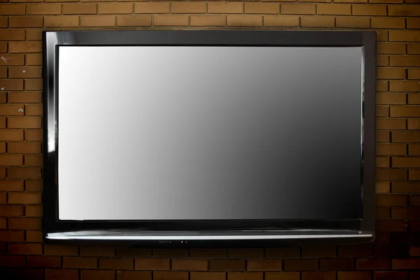 Plasma TVs on the wall — Stock Image Plasma TVs on the wall Royalty Free Stock Photos