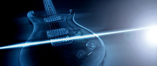 Elektrische gitaar geïsoleerd op witte achtergrond — Stockfoto