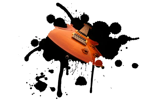 Splash ηλεκτρική κιθάρα — Φωτογραφία Αρχείου