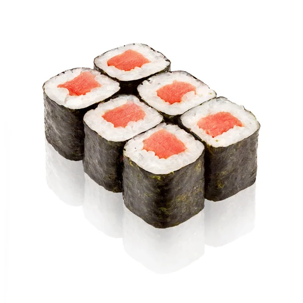 Japansk mat. Maki sushi. Stockbild