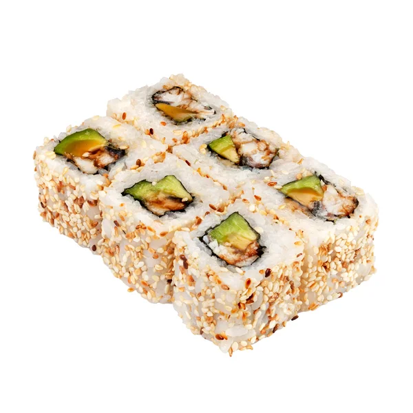Dania kuchni japońskiej. Maki sushi. Obrazek Stockowy