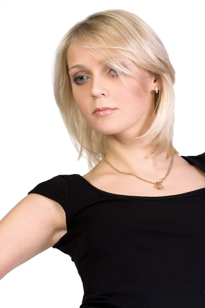 Portrait of pretty young blond woman — Stock Photo, Image