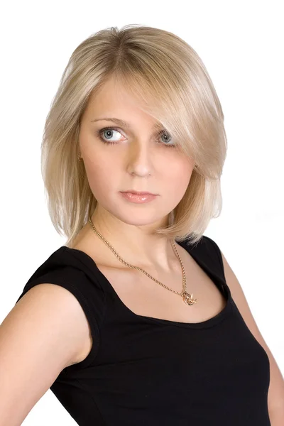 Portret ładny blond kobieta — Zdjęcie stockowe