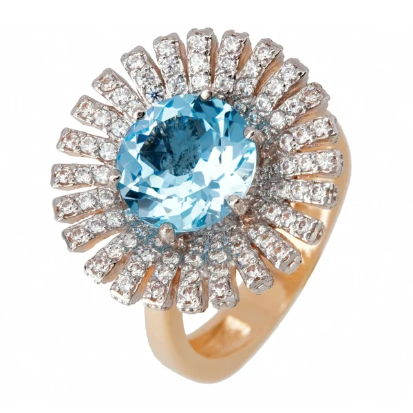 Šperky prsten izolované na bílém pozadí Royalty Free Stock Obrázky