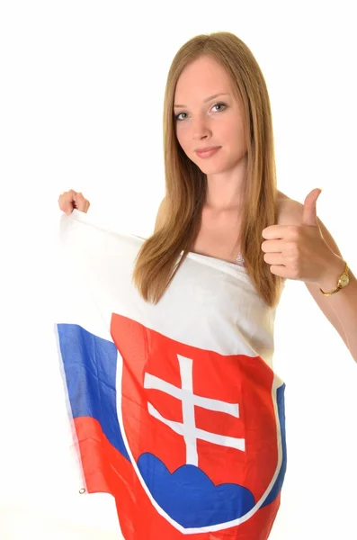 Sexy slovacco fan — Foto Stock