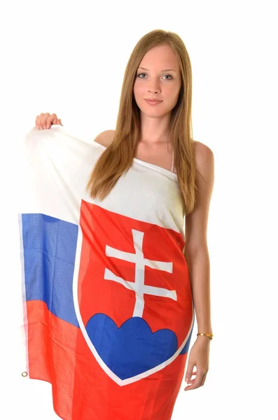 Sexy eslovaco fan —  Fotos de Stock