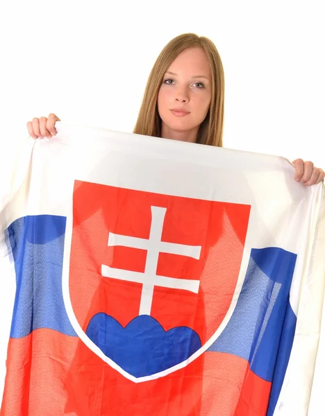 Sexy slovakian fan — Stock Photo, Image