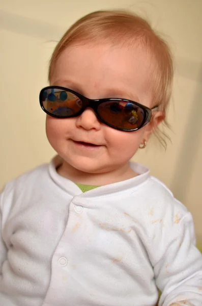 stock image Baby in sunglasses