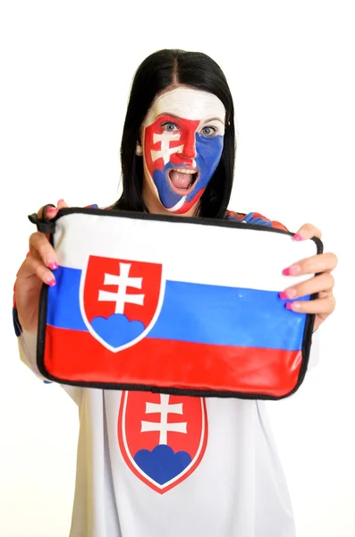 Fan de hochei slovac — Fotografie, imagine de stoc