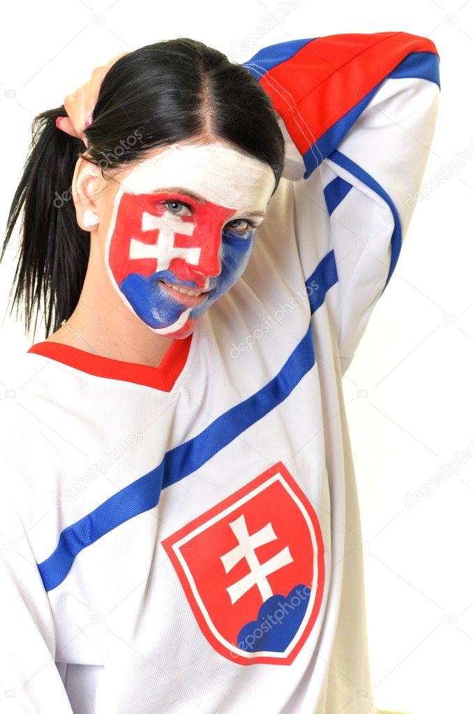 Slovakian hockey fan
