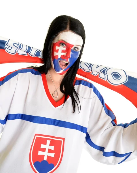 Slovakian fan — Stock Photo, Image