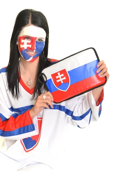 Fan slovac — Fotografie, imagine de stoc
