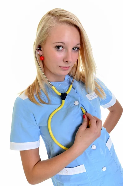Nurse or doctor isolated — Stock Photo, Image