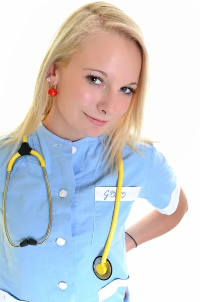 Verpleegkundige of Arts geïsoleerd — Stockfoto