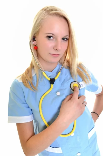 Zdravotní sestra nebo lékař, samostatný — Stock fotografie