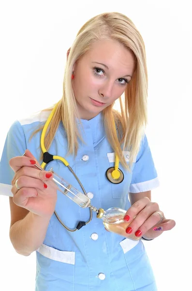 Enfermeira ou médico isolado — Fotografia de Stock