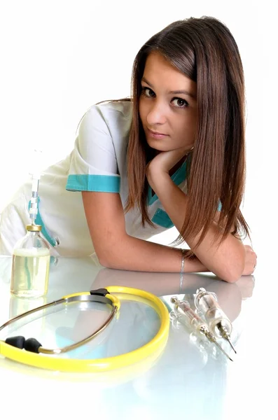 stock image Beautiful young doctor