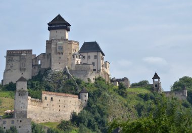 Trencin castle in Slovakia clipart