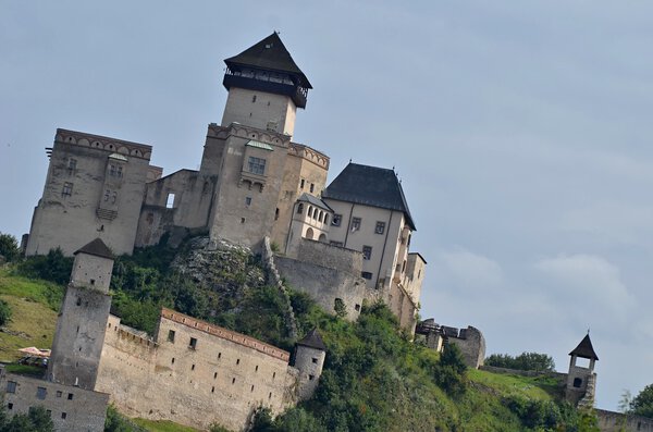Trencin old castle in Slovakia
