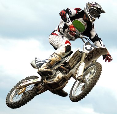 Mx rider jumping clipart