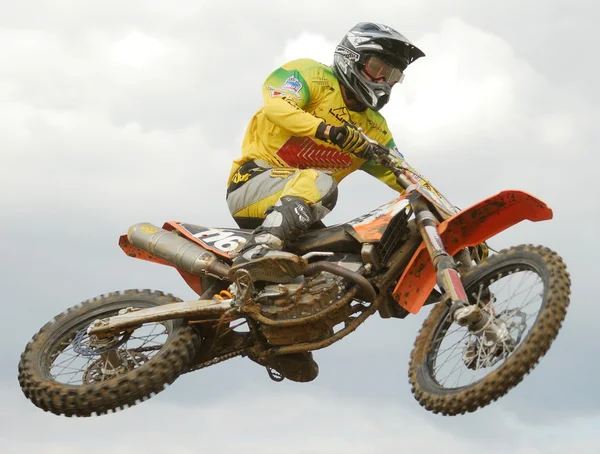 MX rider springen — Stockfoto