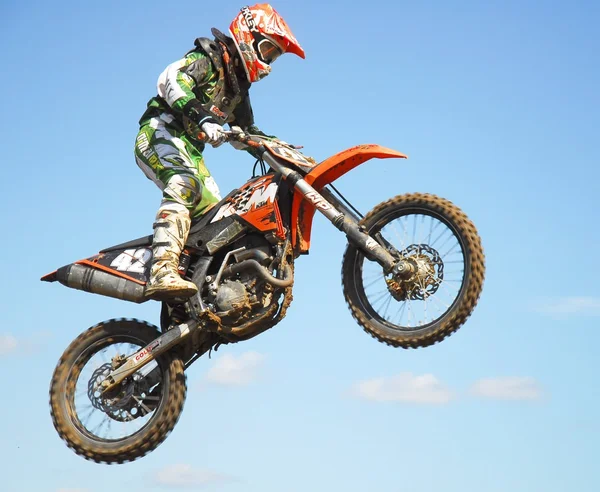 Mx rider jumping — Stock Photo, Image