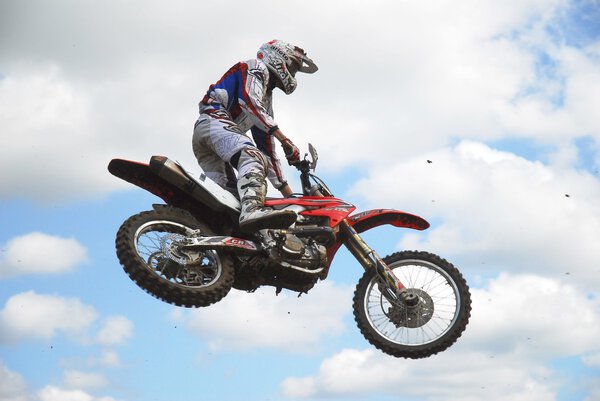 Mx rider jumping