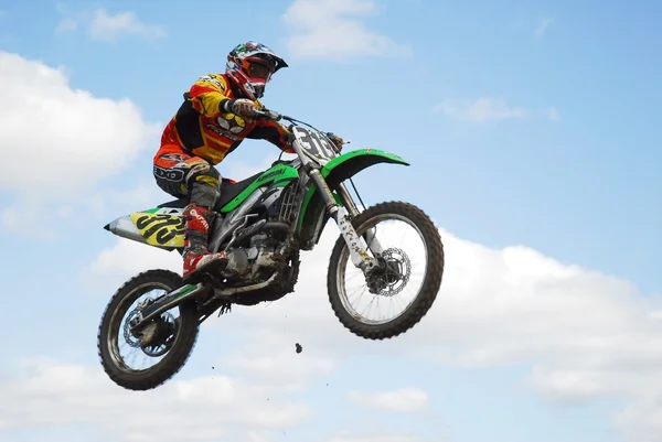 Mx rider jumping — Stock Photo, Image