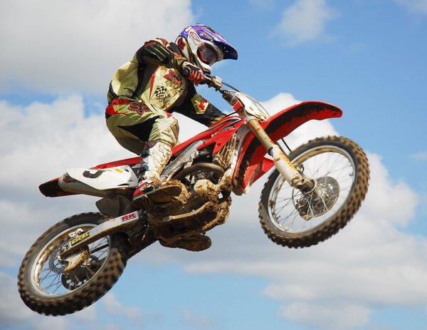 Mx rider jumping