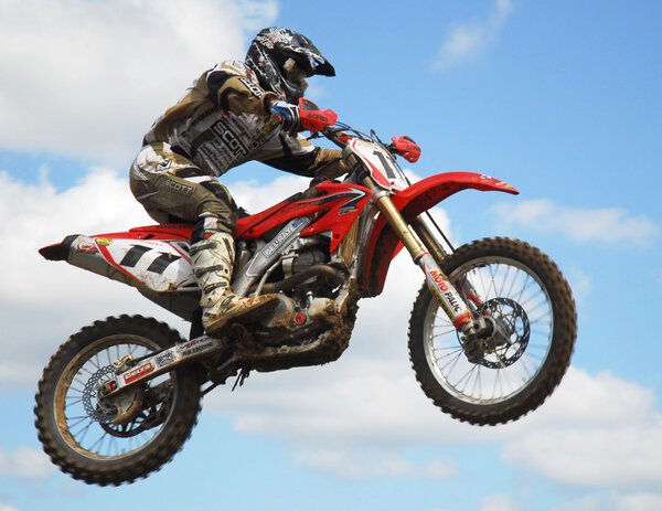 Mx rider jumping