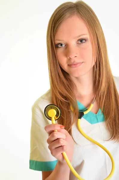 Portrait of happy successful female doctor Royalty Free Stock Images