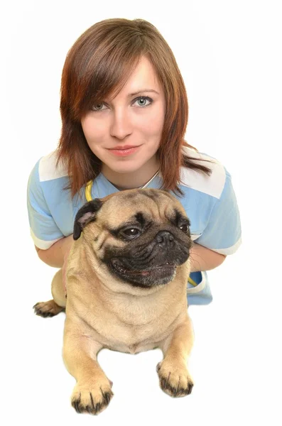 Κτηνίατρος γιατρός με σκύλο — Φωτογραφία Αρχείου